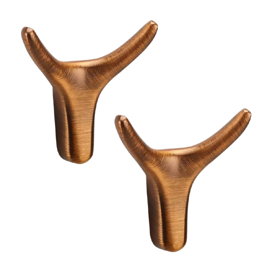 Crochets muraux décoratifs en métal - pour vêtements et accessoires - 8 x 5 x 5