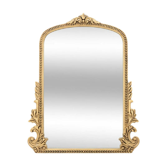 Miroir décoratif en plastique doré pour intérieur - 50 x 30 x 5